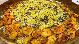 تاک پلو؛ غذای سنتی شاهرود با برگ مو و مرغ