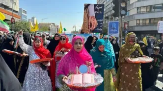 تصاویری از مراسم امروز تهران که مورد توجه قرار گرفت