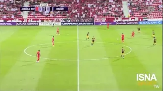 گل اول شباب الاهلی به تراکتور+ ویدئو