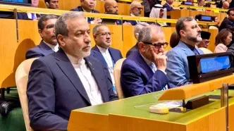 حضور عراقچی و هیات همراه در سخنرانی گوترش +فیلم
