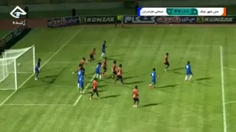 گل اول نساجی به مس شهربابک+ ویدئو