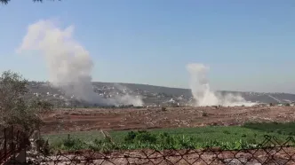 برخاستن دود از جنوب لبنان پس از حملات اسرائیل