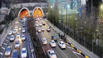 انسداد باند شمالی تونل رسالت امشب  تا ساعت ۵ بامداد چهارشنبه 15 مهر