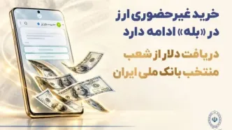 خرید غیرحضوری ارز در «بله» ادامه دارد / دریافت دلار از شعب منتخب بانک ملی ایران