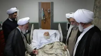 عیادت نمایندگان رهبر معظم انقلاب از آیت‌الله نوری همدانی