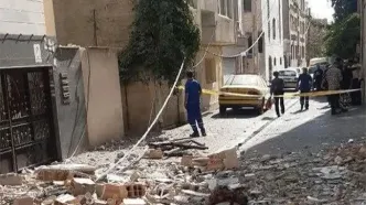 انفجار مهیب یک ساختمان در خیابان آیت