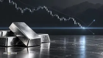 تحلیل تکنیکال نقره؛ آزمون حمایت کلیدی ۵۵.۴۰ دلار در میانه روند نزولی