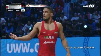 چهره رحمان عموزاد پس از دیدار با حریف ارمنستانی