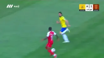 گل اول پرسپولیس به صنعت نفت آبادان با ضربه بیفوما