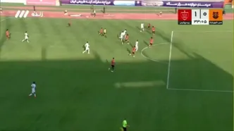 گل اول پرسپولیس به مس شهر بابک توسط بیفوما