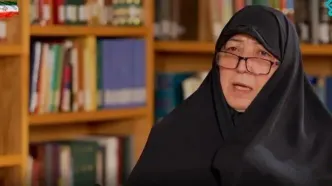 مادر همسر رهبر انقلاب اسلامی: رهبر انقلاب در هنگام تدفین رهبر شهید انقلاب حضور داشتند