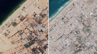 تصاویر جدید گوگل‌ از ابعاد عظیم ویرانی‌ها در غزه