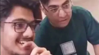 شادی رتبه ۶ کنکور تجربی در کنار دوستانش
