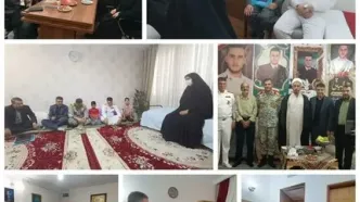 دیدار معاون هماهنگ‌کننده نیروی دریایی ارتش با خانواده شهدای جنگ رمضان