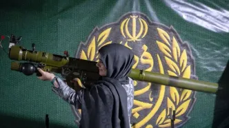 تصاویر؛ آموزش پدافند ارتفاع پست به زنان تهرانی