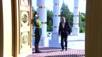 ورود پزشکیان سالن اجلاس کشورهای مشترک‌المنافع