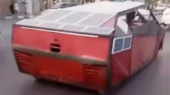 تصاویر خودروی دست‌ساز با ظاهر سایبرتراک در مشهد!
