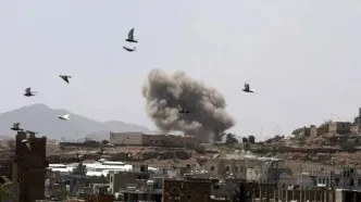 حمله هوایی عربستان به یک ساختمان مسکونی در تعز