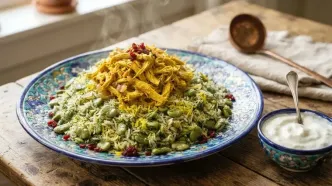 طرز تهیه باقالی پلو با مرغ ریش ریش؛ مجلسی و خوش عطر