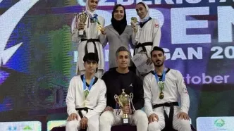 ۴ طلا و یک نقره تکواندوکاران ایران در تورنمنت ازبکستان/ ناهید کیانی نایب قهرمان شد