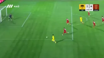 ببینید؛ گل اول فولاد به پرسپولیس توسط وحید امیری دقیقه 87