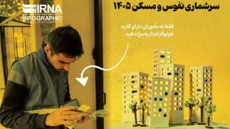 آغاز سرشماری نفوس و مسکن از اول آبان؛ اجرای طرح در مدت یک ماه