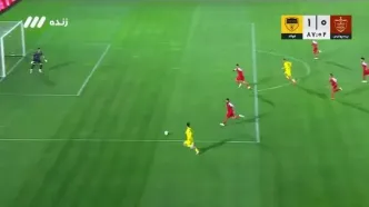 گل اول فولاد به پرسپولیس توسط امیری؛ فیلم گل فولاد