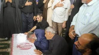 تصاویری از مراسم تشییع و خاکسپاری امام جماعت مسجد ساری که به قتل رسید + عکس