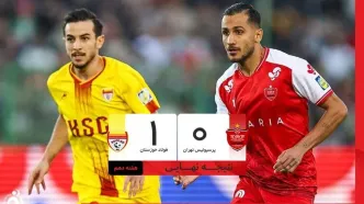 خلاصه بازی پرسپولیس ۰ - فولاد ۱؛ شکست سرخ‌پوشان مقابل فولاد