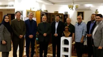 رونمایی از جدیدترین تندیس علی نصیریان + عکس