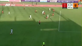 گل اول پرسپولیس به مس شهر بابک توسط بیفوما (ویدیو)