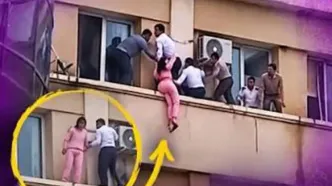 لحظه نجات دختر 19 ساله با فداکاری کارکنان بیمارستان!