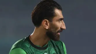 لباس سربازی بر تن علیرضا بیرانوند