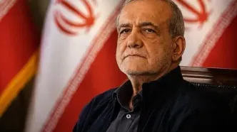 حضور پزشکیان در مراسم ختم خواهر عراقچی