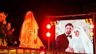 تصاویر؛ مراسم عروسی عجیب در تهران