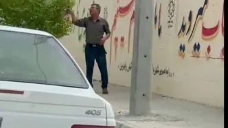 اقدام داوطلبانه یک پدر برای امن‌تر شدن مسیر مدرسه