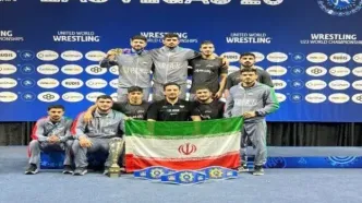 تیم کشتی آزاد امیدهای ایران بر سکوی قهرمانی جهان ایستاد