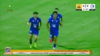 گل اول استقلال خوزستان به شمس آذر توسط زرگانی