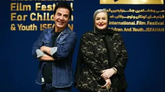 جاخوردن داریوش فرضیایی از پیشنهاد ازدواج نعیمه نظام‌دوست جلوی دوربین / چه اشکالی داره من زنش باشم !