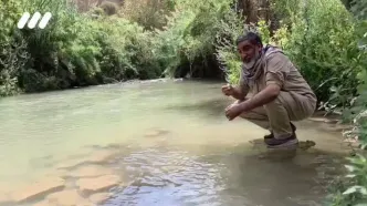 خط و نشان حسین یکتا برای اسرائیل با وضو در رودخانه لیتانی