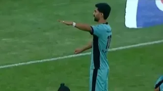 گل اول پیکان به ملوان توسط شکاری؛ فیلم گل و لحظه باز شدن دروازه ملوان