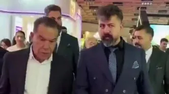 لحظه ورود سلطان دام ایران به نمایشگاه بین‌المللی!