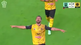 ویدیو: گل سوم سپاهان به مس شهربابک توسط نورافکن