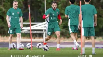 تغییر چهره عجیب اورونوف در تمرین پرسپولیس