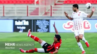 نیمه اول بازی پرسپولیس و مس شهربابک با یک اخراج و یک گل