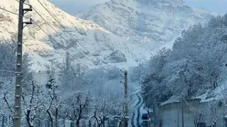برف پاییزی در ارتفاعات تهران