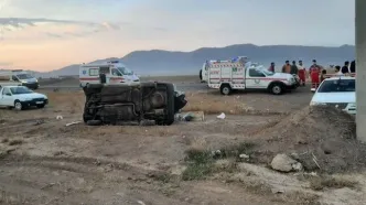 تصادف 3 خودرو با اسب در جاده ماهدشت به اشتهارد