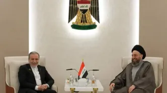 دیدار عراقچی و عمار حکیم در بغداد