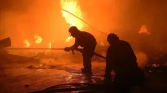 گسترش شدید آتش‌سوزی در پالایشگاه آرامکو در ریاض