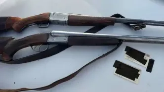 کشف ۱۰۰ قبضه سلاح شکاری  در مرز بازرگان